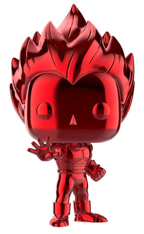 Funko POP! Animation: Dragon Ball Z - Super Saiyan Vegeta (Red Chrome) #154 - 2019 SDCC Shared Exclusive Funko POP! Animation: Dragon Ball Z - Super Saiyan Vegeta (Red Chrome) #154 - 2019 SDCC Shared Exclusive