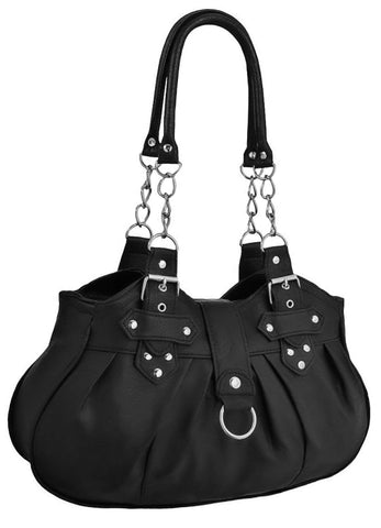 EyeCatchBags - Huron Faux Leather Womens Shoulder Bag Handbag Black EyeCatchBags - Huron Faux Leather Womens Shoulder Bag Handbag Black
