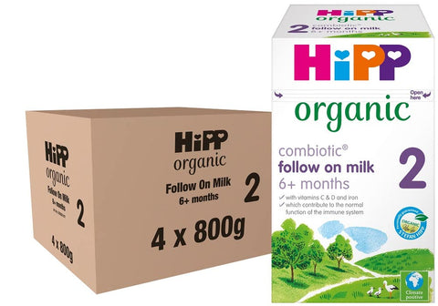 HiPP Organic 2 Follow on Baby Milk Powder Formula, From 6 Months, 800g (Pack of 4) HiPP Organic 2 Follow on Baby Milk Powder Formula, From 6 Months, 800g (Pack of 4)