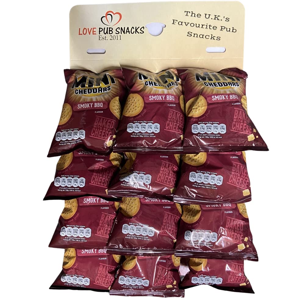 Mini Cheddars | BBQ Grab Bags | Pub Card 12x50g