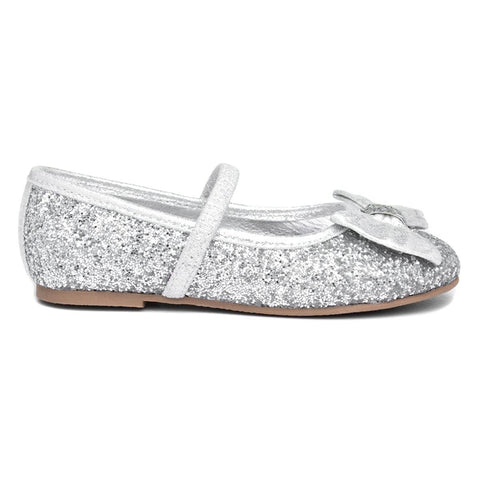 Lilley Sparkle Girls Silver Ballerina - Size 13 Child UK - Multicolour Lilley Sparkle Girls Silver Ballerina - Size 13 Child UK - Multicolour