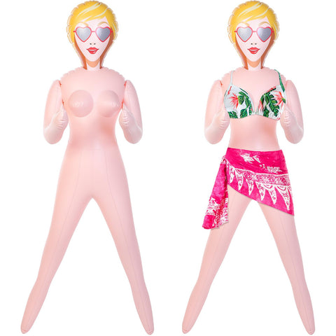 Liliful 59 Inch No Moving Parts Judy Doll Funny Inflatable Dress up Doll Blow up Doll's Life Size for Adult Guys Bachelors Men Women Bachelorette Party Prank Gag Gift Holiday Decoration(Jessica) Liliful 59 Inch No Moving Parts Judy Doll Funny Inflatable Dress up Doll Blow up Doll's Life Size for Adult Guys Bachelors Men Women Bachelorette Party Prank Gag Gift Holiday Decoration(Jessica)