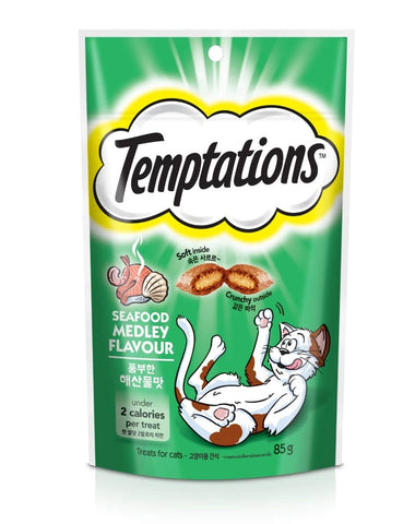 Whiskas Temptations Seafood Medley Cat Treats, 3.3 oz Whiskas Temptations Seafood Medley Cat Treats, 3.3 oz