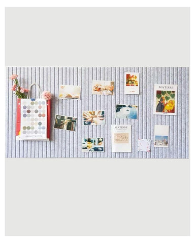 Rokeblau 60x40cm Large Bulletin Board, Decorative Felt Pin Board, 0.9cm Thick Foldable Photo Display Board with Self-Adhesive Tape, Vision Board for School Home Kitchen Office Walls/Sliver Grey Rokeblau 60x40cm Large Bulletin Board, Decorative Felt Pin Board, 0.9cm Thick Foldable Photo Display Board with Self-Adhesive Tape, Vision Board for School Home Kitchen Office Walls/Sliver Grey