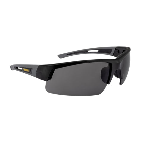DEWALT Unisex DPG100 Half Frame Comfort Fit Protective Eyewear Black Frame Smoke Lens DEWALT Unisex DPG100 Half Frame Comfort Fit Protective Eyewear Black Frame Smoke Lens