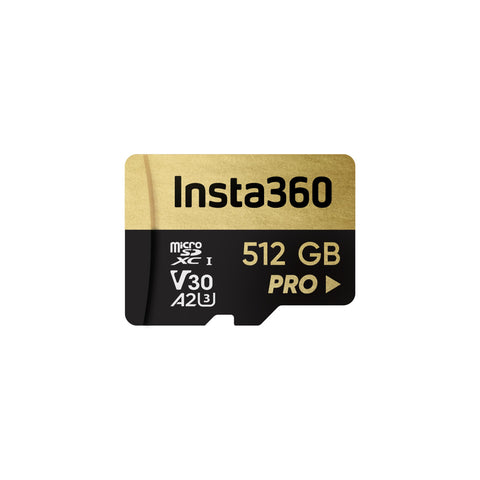 Insta360 512GB UHS-III V30 A2 MicroSD Card for One X/X2/X3/X4, One R/RS, Ace Pro and Sphere Action Cameras Insta360 512GB UHS-III V30 A2 MicroSD Card for One X/X2/X3/X4, One R/RS, Ace Pro and Sphere Action Cameras