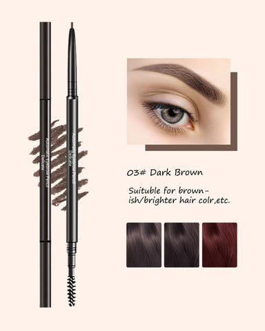 LYSdefeu Eyebrow Pencil - 4 Pcs Professional Micro Brow Pencil Kit with Brow Razor, Waterproof Eyebrow Makeup with Dual Ends, Ultra-Fine Mechanical Pencil for Women Eye Makeup - 03 Dark Brown LYSdefeu Eyebrow Pencil - 4 Pcs Professional Micro Brow Pencil Kit with Brow Razor, Waterproof Eyebrow Makeup with Dual Ends, Ultra-Fine Mechanical Pencil for Women Eye Makeup - 03 Dark Brown