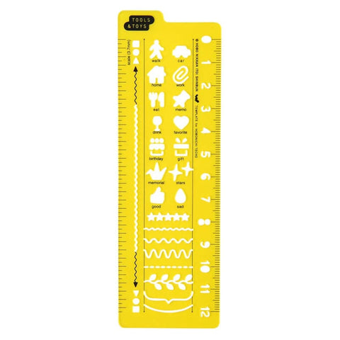 Hobonichi Techo Accessories Hobonichi Stencil - Schedule Hobonichi Techo Accessories Hobonichi Stencil - Schedule