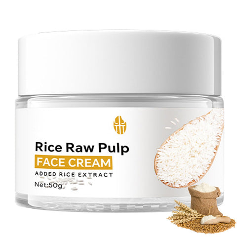 Rice Cream for Face, Rice Raw Pulp Face Cream, Rice Cream Moisturizer for Moisturizing Skin, Shrink Pores, Rice Extract Anti Aging Moisturizer, Smoth Fine Line, Restore Skin Elasticity Rice Cream for Face, Rice Raw Pulp Face Cream, Rice Cream Moisturizer for Moisturizing Skin, Shrink Pores, Rice Extract Anti Aging Moisturizer, Smoth Fine Line, Restore Skin Elasticity