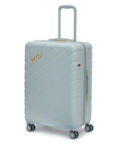 DKNY Spinner Hardside Check in Luggage, Jade Sky, 14 Inch DKNY Spinner Hardside Check in Luggage, Jade Sky, 14 Inch