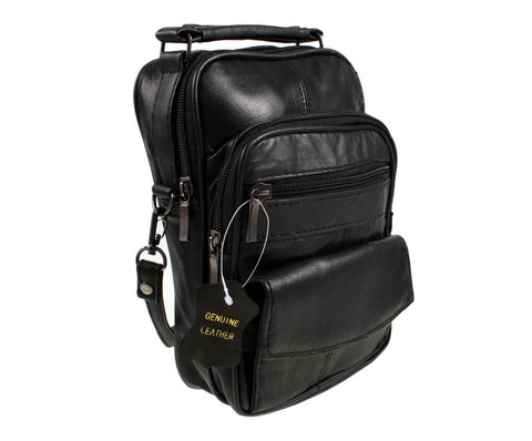 Lorenz Black Real Leather Shoulder Bag Lorenz Black Real Leather Shoulder Bag