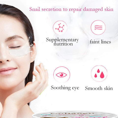 Sonew 60pcs Snail Collagen Eye Patch, Eye Patch for Soothing Eye Bag Dark Circle Removal Eye Care Pads Sonew 60pcs Snail Collagen Eye Patch, Eye Patch for Soothing Eye Bag Dark Circle Removal Eye Care Pads