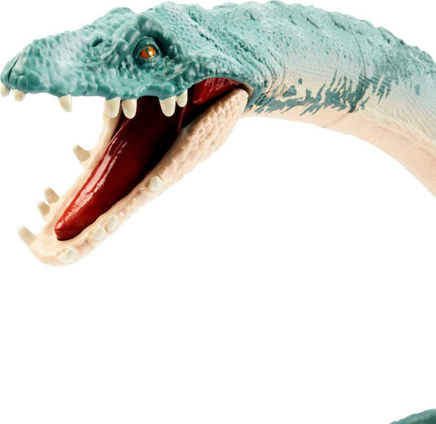 Mattel Jurassic World Gigantic Trackers Dinosaur Toy, Elasmosaurus Action Figure with Movement & Tracking Accessory, 14-in Long Mattel Jurassic World Gigantic Trackers Dinosaur Toy, Elasmosaurus Action Figure with Movement & Tracking Accessory, 14-in Long