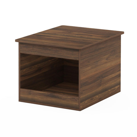 Furinno Peli Top Opening Litter Box Enclosure, Columbia Walnut Furinno Peli Top Opening Litter Box Enclosure, Columbia Walnut