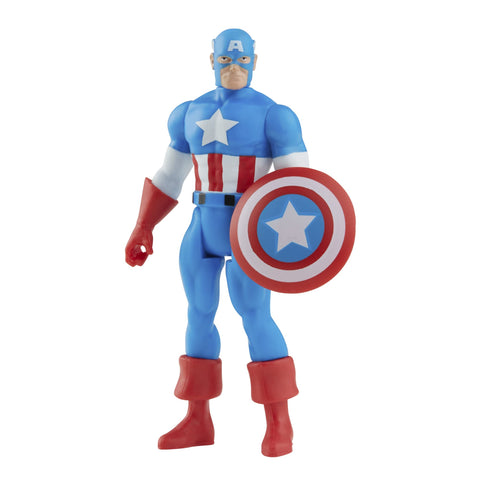 Marvel Hasbro Legends Series 3.75-inch Retro 375 Collection Captain America Action Figure Toy Marvel Hasbro Legends Series 3.75-inch Retro 375 Collection Captain America Action Figure Toy