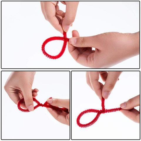 100pcs Pipe Cleaners Chenille Stems for DIY Art Supplies Craft Projects 6mmx30cm Christmas Pipe Cleaners Decoration, Red 100pcs Pipe Cleaners Chenille Stems for DIY Art Supplies Craft Projects 6mmx30cm Christmas Pipe Cleaners Decoration, Red