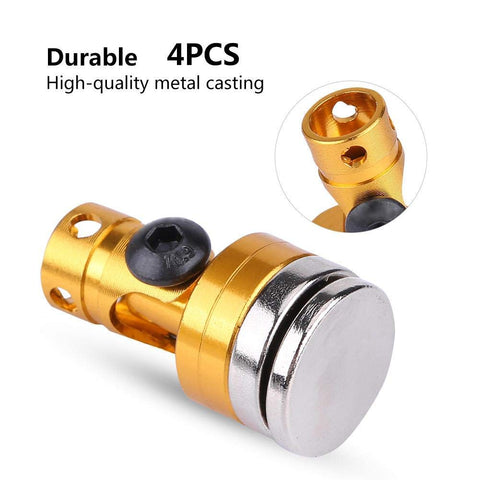 Dilwe 4Pcs Body Post Mount, Aluminum Magnetic Invisible Body Post Mount for SCX10 4WD 1:10 RC Car(Yellow) Dilwe 4Pcs Body Post Mount, Aluminum Magnetic Invisible Body Post Mount for SCX10 4WD 1:10 RC Car(Yellow)