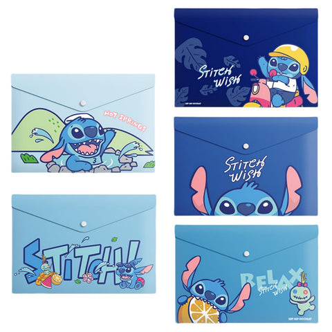 FASHION YO 5PCS Plastic Wallets A4, 5 Different Designs Plastic Folders Stitch Popper Folder with Snap Closure, Lightweight Wallets for Document Office School Organization for Kids Adults (Stitch) FASHION YO 5PCS Plastic Wallets A4, 5 Different Designs Plastic Folders Stitch Popper Folder with Snap Closure, Lightweight Wallets for Document Office School Organization for Kids Adults (Stitch)