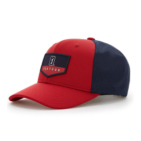 PGA TOUR Golf Americana Trucker Hat Chili Pepper PGA TOUR Golf Americana Trucker Hat Chili Pepper