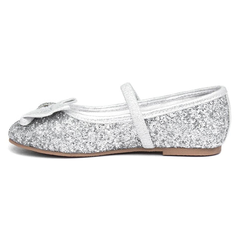 Lilley Sparkle Girls Silver Ballerina - Size 13 Child UK - Multicolour Lilley Sparkle Girls Silver Ballerina - Size 13 Child UK - Multicolour