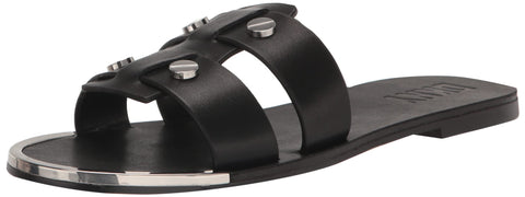 DKNY Women's Everyday Glynn-Flat Sandal, Black, 8.5 DKNY Women's Everyday Glynn-Flat Sandal, Black, 8.5