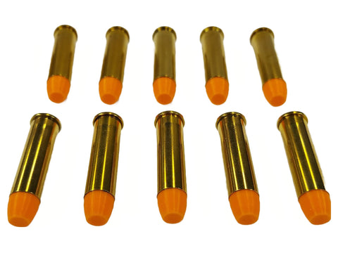 357 Magnum Snap caps - Dummy Training Rounds - Set of 10 (Orange & Brass)