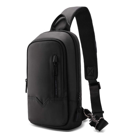 Mens Sling Bag, Unisex Chest Bag Crossbody Casual Shoulder Bag Diagonal bag Handbag Gym Daypack Water-Resistant with USB Charging Port Messenger Bag for Outdoor Sport Travel Casual Office-Black Mens Sling Bag, Unisex Chest Bag Crossbody Casual Shoulder Bag Diagonal bag Handbag Gym Daypack Water-Resistant with USB Charging Port Messenger Bag for Outdoor Sport Travel Casual Office-Black