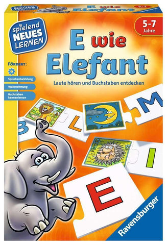 Ravensburger 24951 "E wie Elefant - educational game. Ravensburger 24951 "E wie Elefant - educational game.