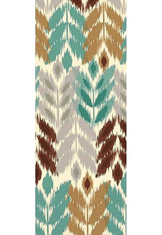 Leaf Ikat Disposable 2 Ply Eco Paper Guest Towels Tableware, 16 Pieces, Made from Paper, by Amscan Leaf Ikat Disposable 2 Ply Eco Paper Guest Towels Tableware, 16 Pieces, Made from Paper, by Amscan