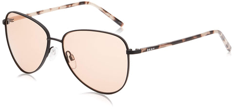 DKNY Women's DK301S Aviator Sunglasses, Blush, 58/16/135 DKNY Women's DK301S Aviator Sunglasses, Blush, 58/16/135