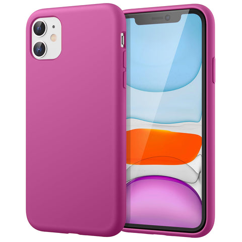 JETech Silicone Case for iPhone 11 (2019) 6.1-Inch, Silky-Soft Touch Full-Body Protective Case, Shockproof Cover with Microfiber Lining (Dragon Fruit) JETech Silicone Case for iPhone 11 (2019) 6.1-Inch, Silky-Soft Touch Full-Body Protective Case, Shockproof Cover with Microfiber Lining (Dragon Fruit)