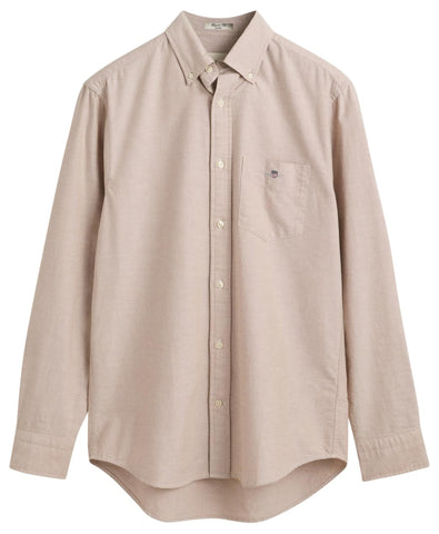 GANT Men's Reg Oxford Shirt, Warm Khaki, M GANT Men's Reg Oxford Shirt, Warm Khaki, M
