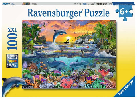 Ravensburger 10950 Tropical Paradise, 100 Piece Puzzle for Kids, Every Piece is Unique, Pieces Fit Together Perfectly Ravensburger 10950 Tropical Paradise, 100 Piece Puzzle for Kids, Every Piece is Unique, Pieces Fit Together Perfectly