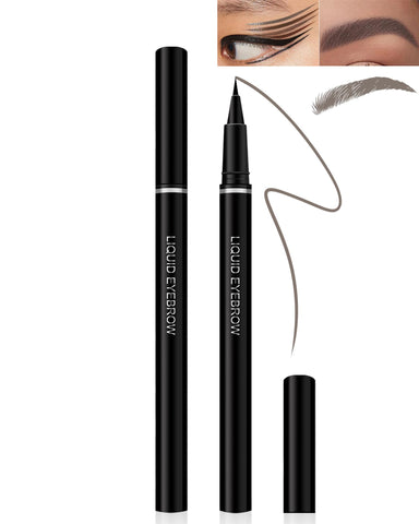 Liquid Eyebrow Pencil Eyeliner Pen-2Pcs Longlasting Waterproof Smudge-proof Multifunctional Quick Drying Eye Makeup Pen,Ultra-Fine Precision Water Brow Pen,Lift and Snatch Brow Tint Pen-01Gray Brown Liquid Eyebrow Pencil Eyeliner Pen-2Pcs Longlasting Waterproof Smudge-proof Multifunctional Quick Drying Eye Makeup Pen,Ultra-Fine Precision Water Brow Pen,Lift and Snatch Brow Tint Pen-01Gray Brown