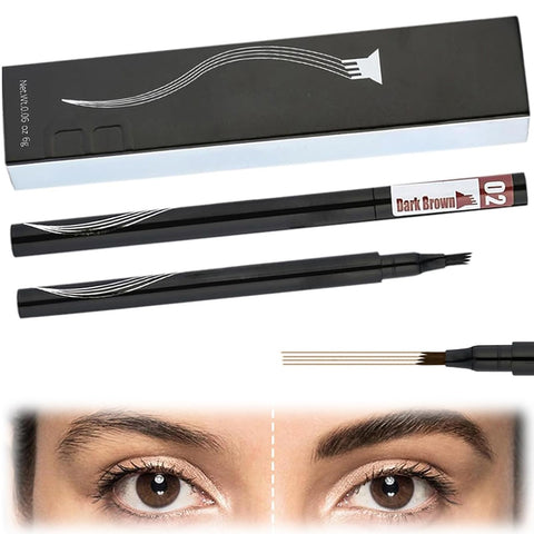 2PCS 3D Waterproof Microblading Eyebrow Pencil Contouring Pen, Upgraded 4 Micro-Fork Tipped Magic Eyebrow Pencil, 2024 New Eyebrow Microblading Pen (02 Dark Brown) 2PCS 3D Waterproof Microblading Eyebrow Pencil Contouring Pen, Upgraded 4 Micro-Fork Tipped Magic Eyebrow Pencil, 2024 New Eyebrow Microblading Pen (02 Dark Brown)