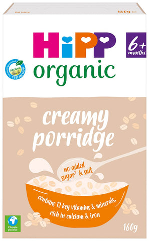 HiPP Organic Creamy Porridge Baby Cereal 6 plus Months (4 X 160g) HiPP Organic Creamy Porridge Baby Cereal 6 plus Months (4 X 160g)