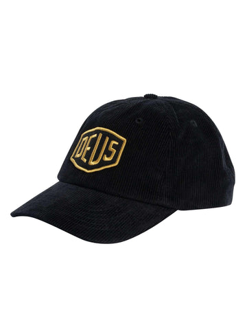 Deus Ex Machina Men's Shield Cord Dad Cap, Black, Black, One Size Deus Ex Machina Men's Shield Cord Dad Cap, Black, Black, One Size