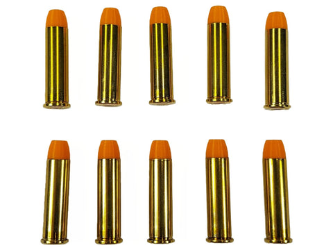 357 Magnum Snap caps - Dummy Training Rounds - Set of 10 (Orange & Brass)