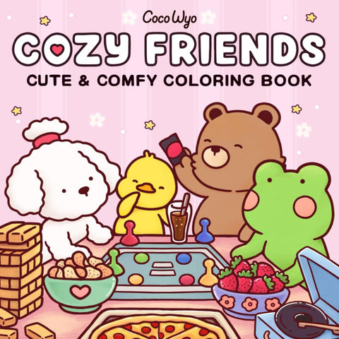 Cozy Friends: Coloring Book for Adults and Teens Featuring Super Cute Animal Characters with Easy and Simple Designs for Relaxation Cozy Friends: Coloring Book for Adults and Teens Featuring Super Cute Animal Characters with Easy and Simple Designs for Relaxation