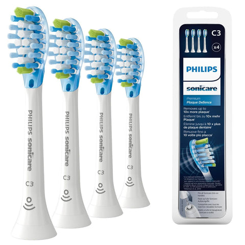 Philips Sonicare Original C3 Premium Plaque Defence Standard Sonic Toothbrush Heads - 4 Pack in White (Model HX9044/17) Philips Sonicare Original C3 Premium Plaque Defence Standard Sonic Toothbrush Heads - 4 Pack in White (Model HX9044/17)
