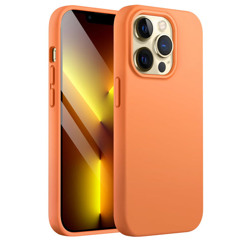 JETech Silicone Case for iPhone 13 Pro 6.1-Inch, Silky-Soft Touch Full-Body Protective Phone Case, Shockproof Cover with Microfiber Lining (Marigold) JETech Silicone Case for iPhone 13 Pro 6.1-Inch, Silky-Soft Touch Full-Body Protective Phone Case, Shockproof Cover with Microfiber Lining (Marigold)