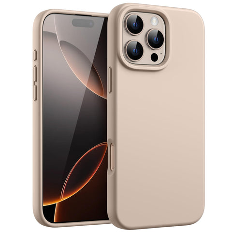 JETech Liquid Silicone Case for iPhone 16 Pro Max 6.9-Inch, Silky Soft Touch Full-Body Protective Phone Case, Anti-Scratch Shockproof Cover with Microfiber Lining (Desert Titanium) JETech Liquid Silicone Case for iPhone 16 Pro Max 6.9-Inch, Silky Soft Touch Full-Body Protective Phone Case, Anti-Scratch Shockproof Cover with Microfiber Lining (Desert Titanium)