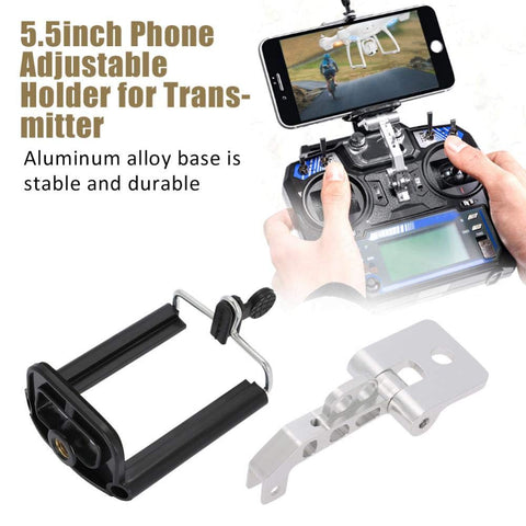 Dilwe Phone Holder, Adjustable Mount Holder for Flysky FS-i6 FS-I6S FS-i6X Transmitter Dilwe Phone Holder, Adjustable Mount Holder for Flysky FS-i6 FS-I6S FS-i6X Transmitter