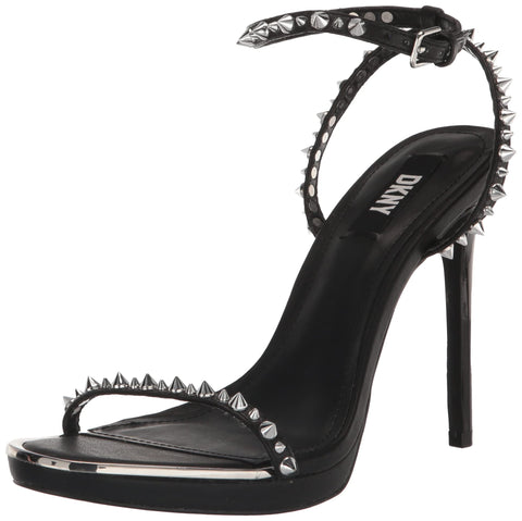 DKNY Women's Essential Open Toe Fashion Pump Heel Sandal Heeled, Black, 6 DKNY Women's Essential Open Toe Fashion Pump Heel Sandal Heeled, Black, 6