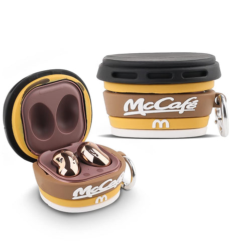 XMBYGY Silicone Earbuds Case Cover with Keychain Designed for Samsung Galaxy Buds2 Pro (2022), Galaxy Buds 2 (2021), Galaxy Buds Pro (2021), Galaxy Buds Live (2020) (Mcoffee) XMBYGY Silicone Earbuds Case Cover with Keychain Designed for Samsung Galaxy Buds2 Pro (2022), Galaxy Buds 2 (2021), Galaxy Buds Pro (2021), Galaxy Buds Live (2020) (Mcoffee)