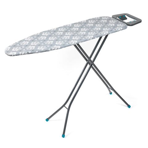 Beldray LA023995IKAT Folding Ironing Board - Compact Vertical Storage, 7 Variable Heights, Lightweight Collapsible Ironing Table For Left/Right Handed Use, Adjustable Iron Rest, 110 x 33cm, Grey Ikat Beldray LA023995IKAT Folding Ironing Board - Compact Vertical Storage, 7 Variable Heights, Lightweight Collapsible Ironing Table For Left/Right Handed Use, Adjustable Iron Rest, 110 x 33cm, Grey Ikat