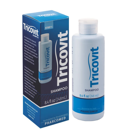 Tricovit Shampoo - Routine Hair Growth Shampoo For Thinning Hair - Promotes Stronger and Thicker Hair With Natural Active Ingredients - 8.4 oz Tricovit Shampoo - Routine Hair Growth Shampoo For Thinning Hair - Promotes Stronger and Thicker Hair With Natural Active Ingredients - 8.4 oz