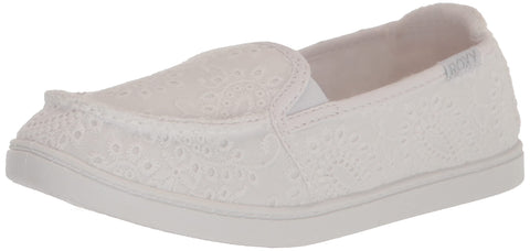 Roxy Women's Minnow VII Loafer Flat, Alloy/White 231, 7 Roxy Women's Minnow VII Loafer Flat, Alloy/White 231, 7