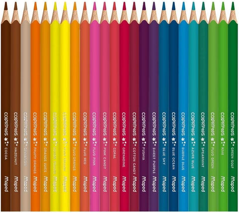INFINITY gonomic triangular coloured pencils COLOR'PEPS STAR - x72 pens, Multicolor