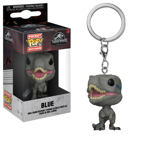 Funko Pop Keychain: Jurassic World 2 - Blue Velociraptor Collectible Figure, Multicolor Funko Pop Keychain: Jurassic World 2 - Blue Velociraptor Collectible Figure, Multicolor